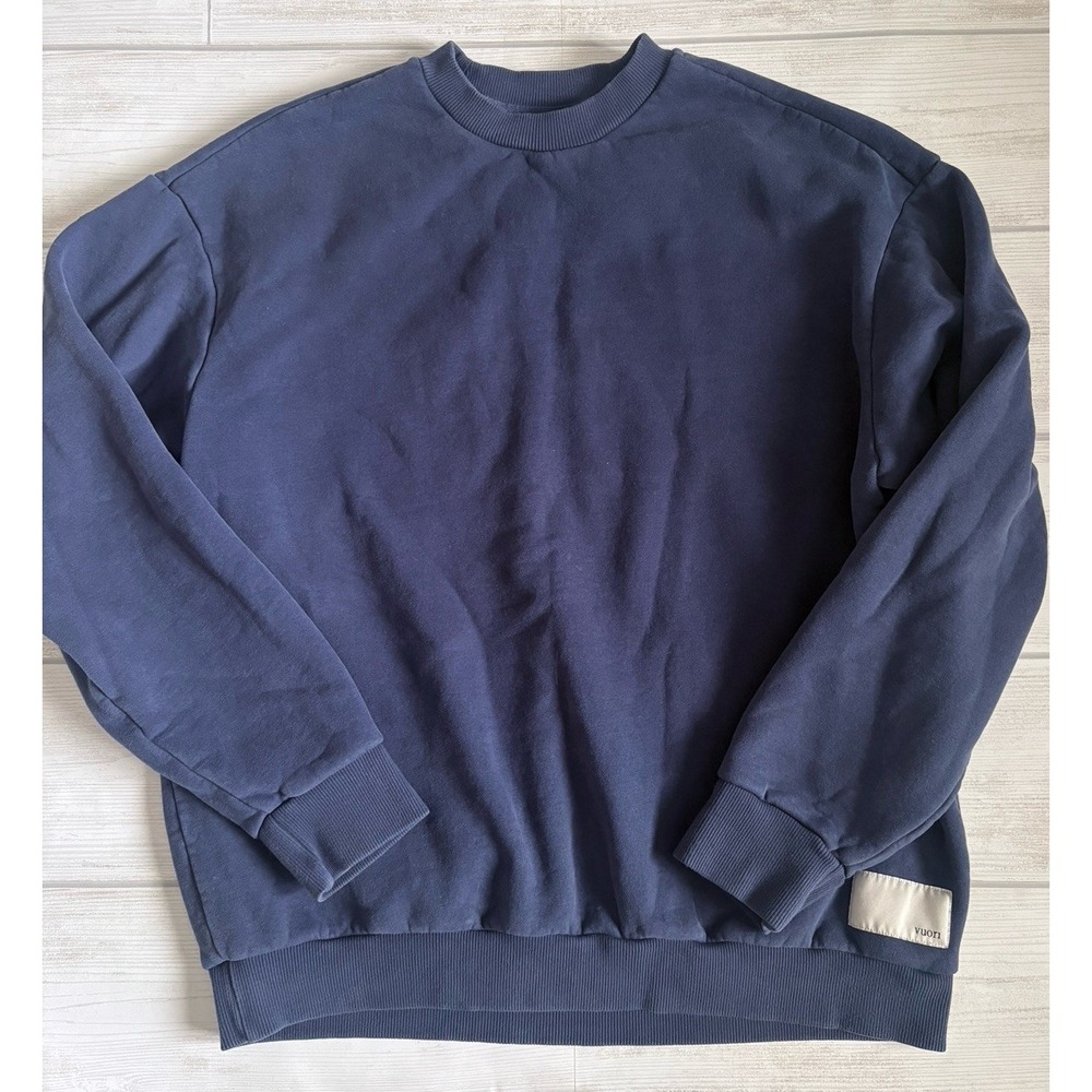 VUORI Women's Restore Oversized Crew Pullover 2.0 Blue Pullover Medium